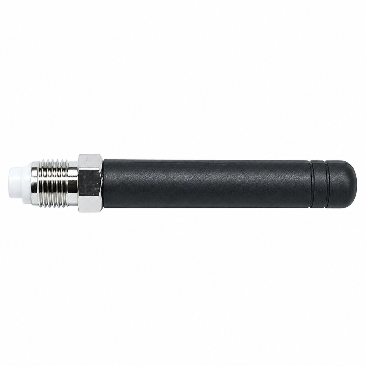 Short stub antenna for direct mounting on the logger — minimal stack height.