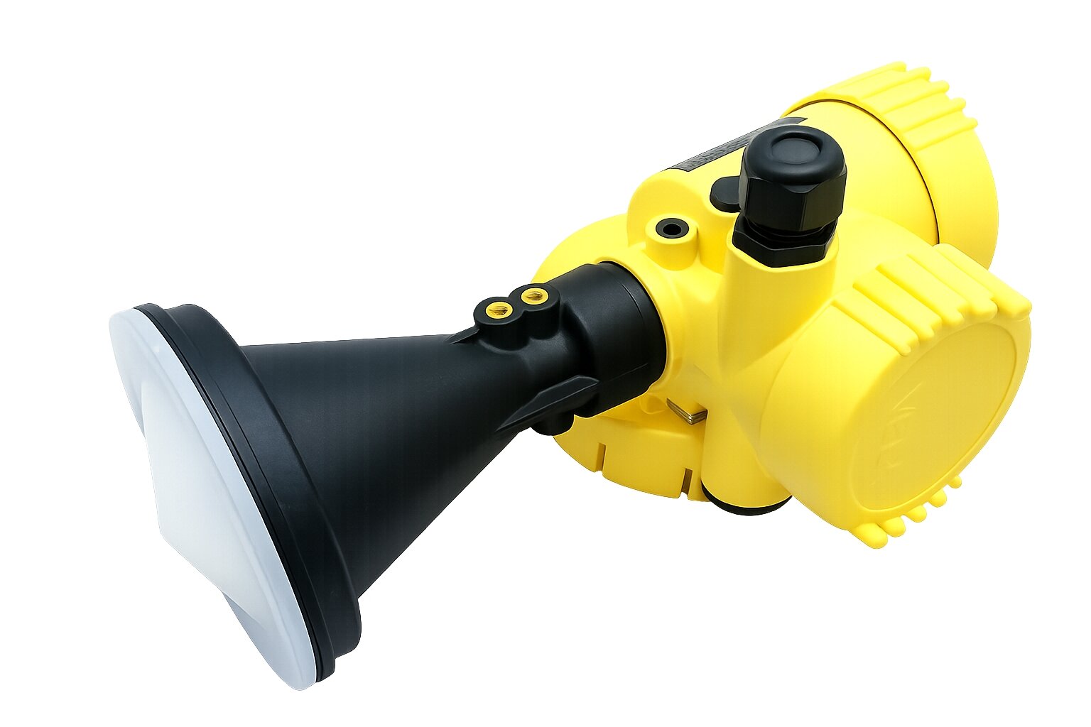 Radar gauge sensor: contactless water-level measurement, Modbus link to the Aquatos Web LTX. Suited for flowing and fluctuating waters with high sediment loads.