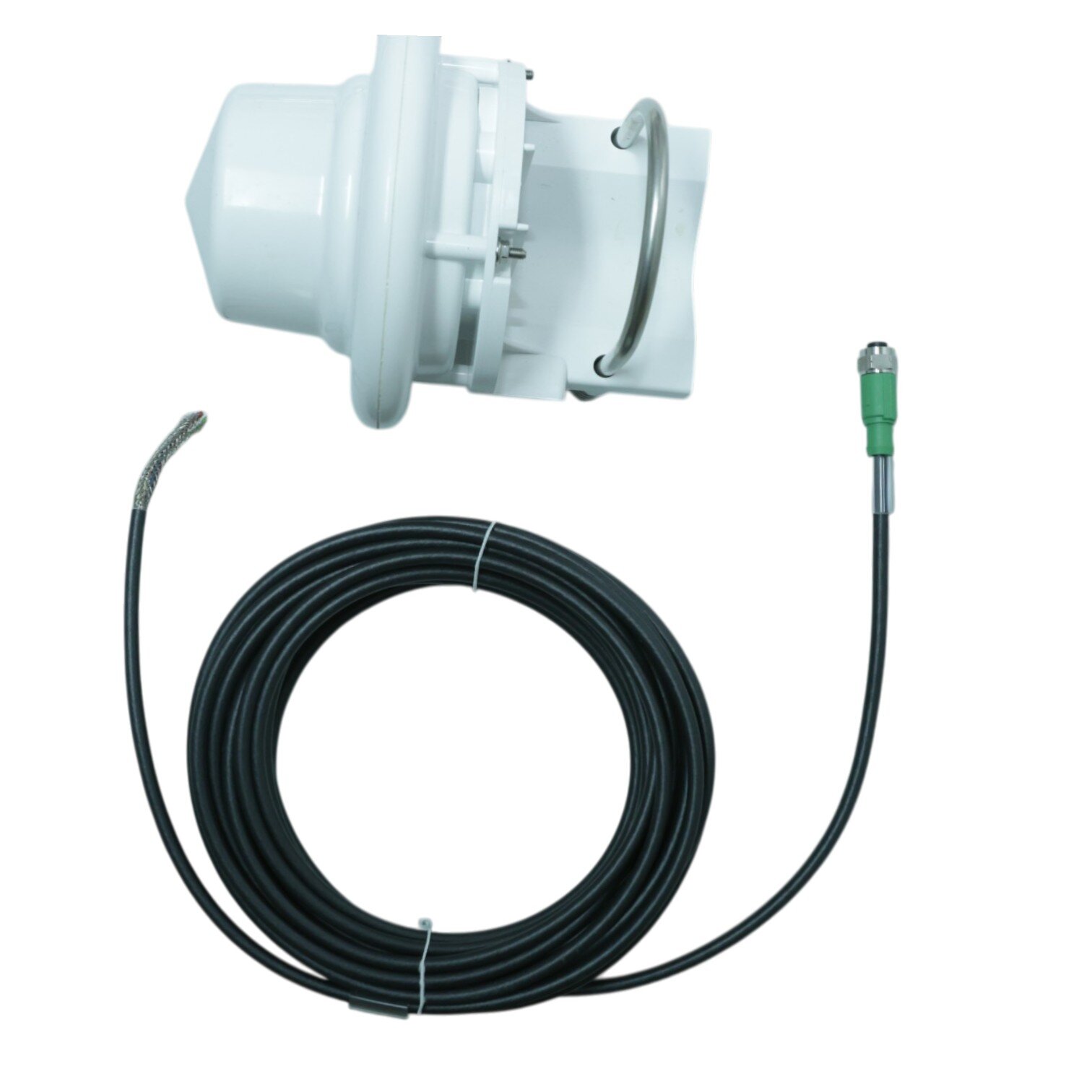 WS100 with pre-assembled cable and M12 connector. Plug-and-play with the Aquatos Web LTX.